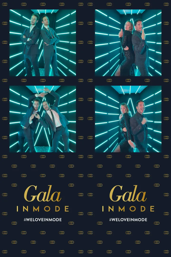 Invités utilisant le Photobooth Catchingbox lors du Gala In Mode