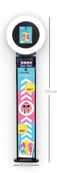 Borne Photobooth Catchingbox - 175cm de haut et 40cm de large